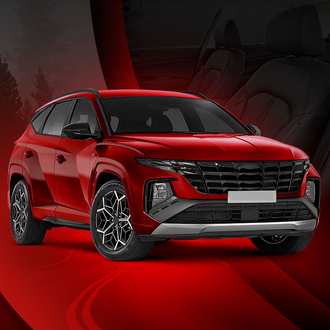 red and black gradient festive flat illustration car rental price list instagram post